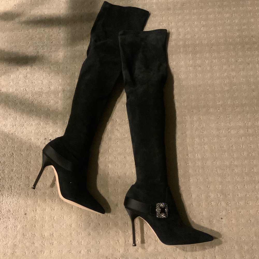 Manolo Blahnik Over the Knee Boots